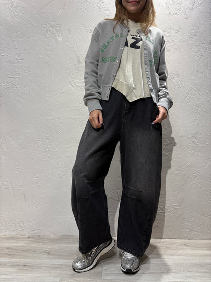Text Print Cardigan