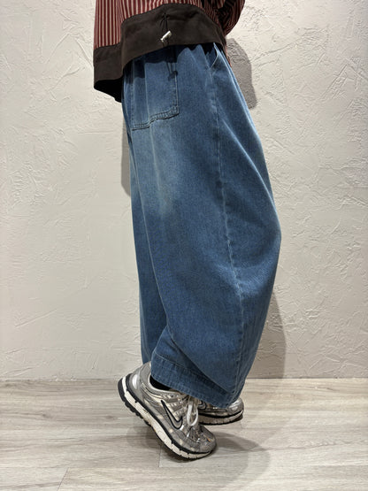 Washed Wide Jeans