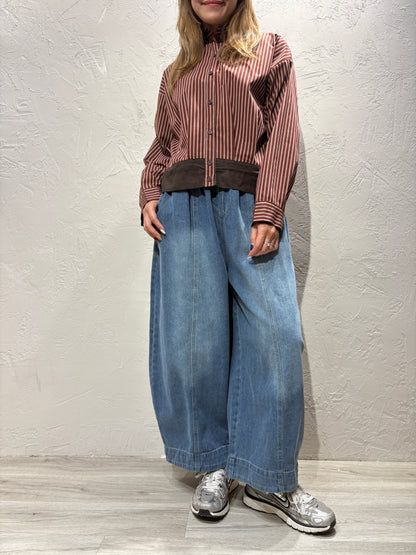 Washed Wide Jeans