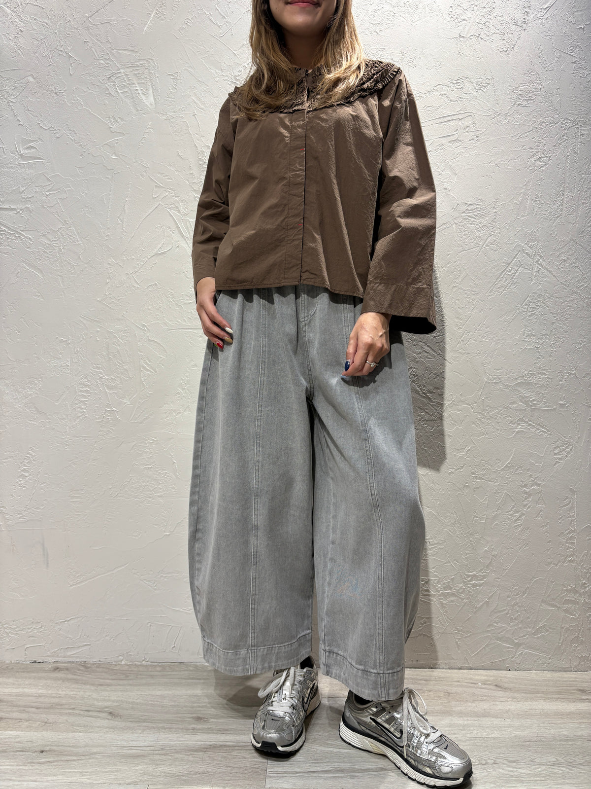 Washed Wide Jeans