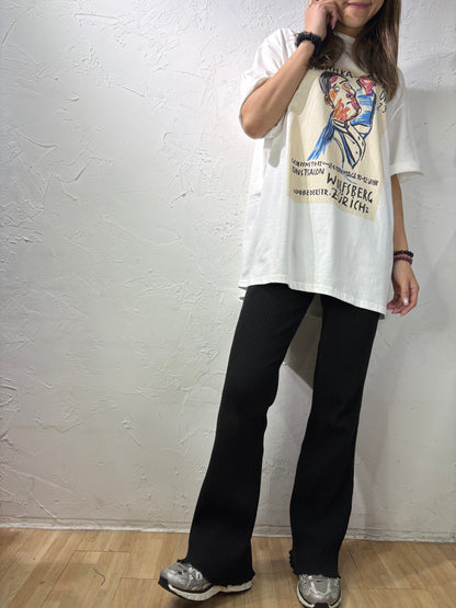 修身條紋褲