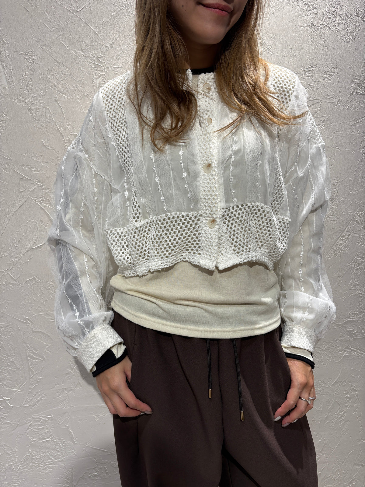 Embroidery Lace Cardigan