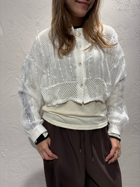 Embroidery Lace Cardigan