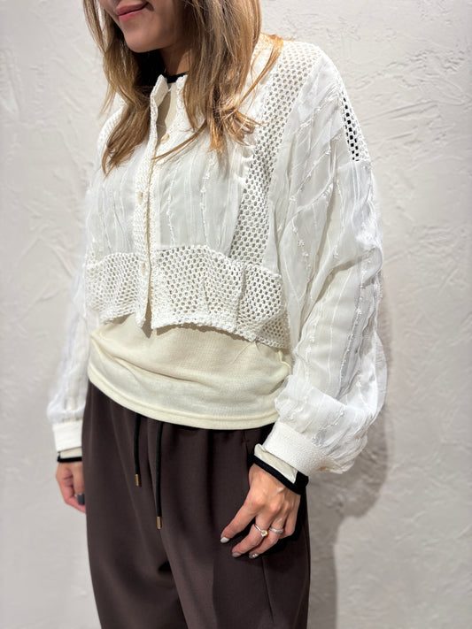 Embroidery Lace Cardigan