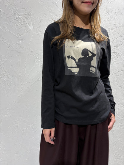 Photo Print Long Sleeves Top