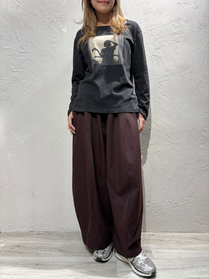 Photo Print Long Sleeves Top