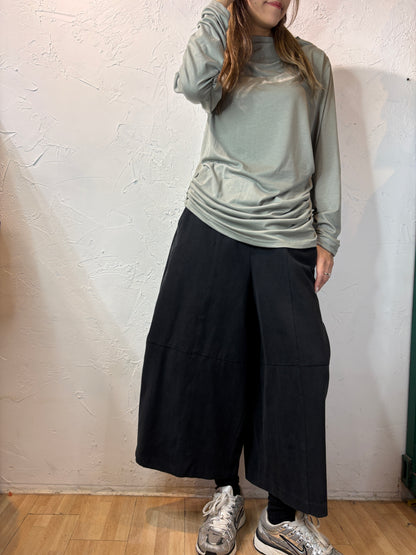 Pleated Long Sleeves Top