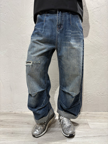 Unisex Broken Jeans