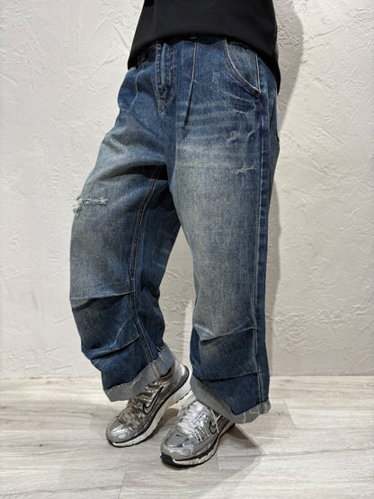 Unisex Broken Jeans