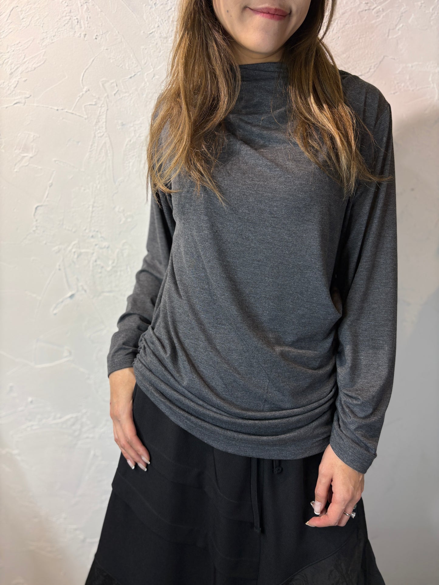 Pleated Long Sleeves Top