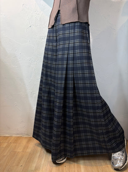 Checkered Wide Pants