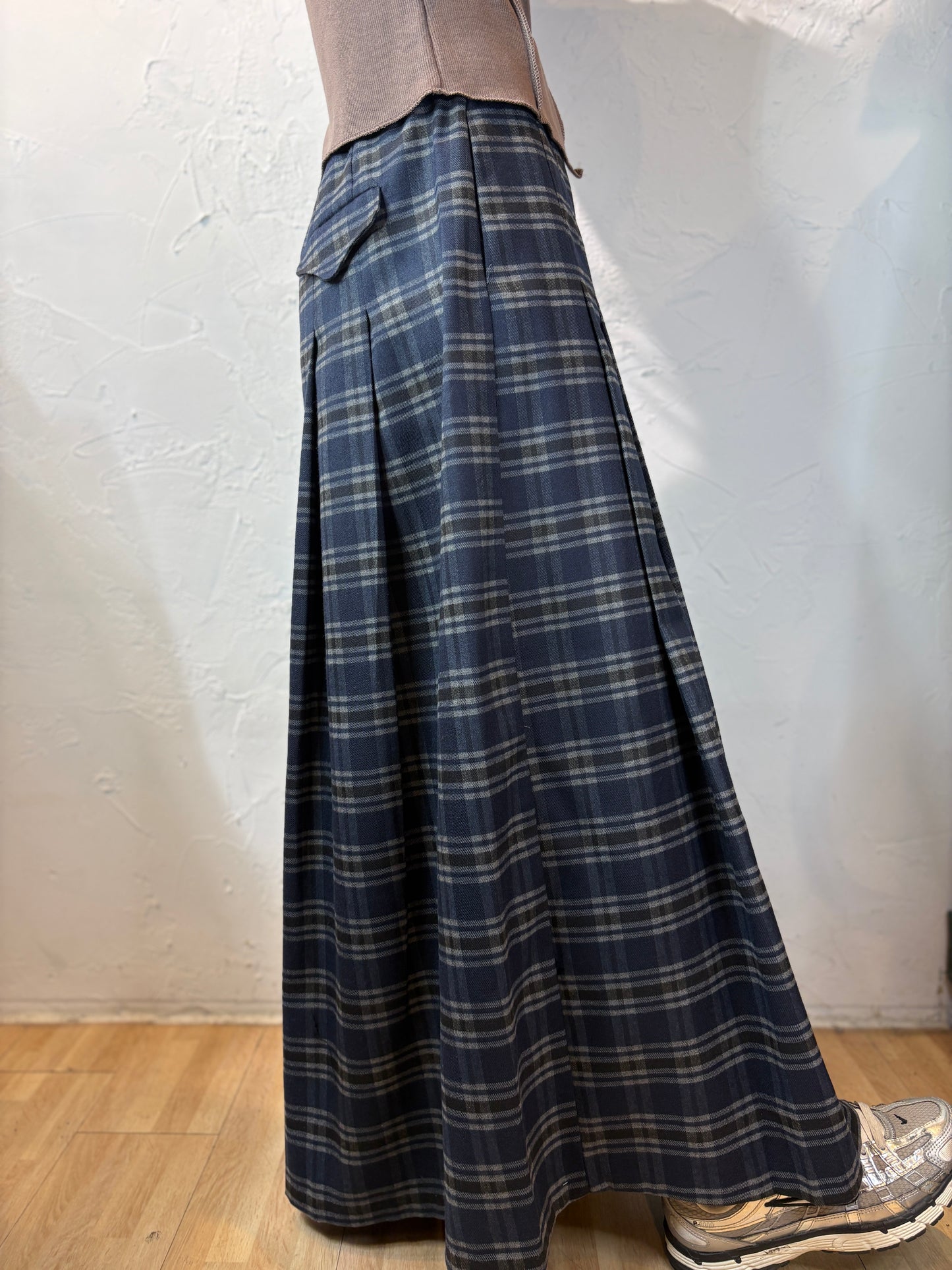 Checkered Wide Pants