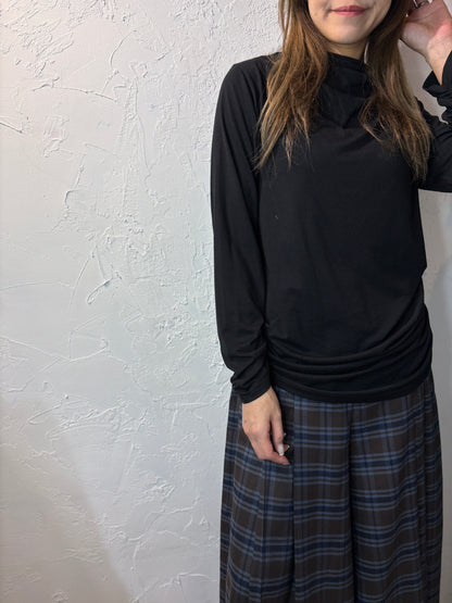 Pleated Long Sleeves Top