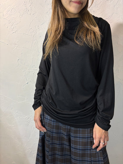 Pleated Long Sleeves Top