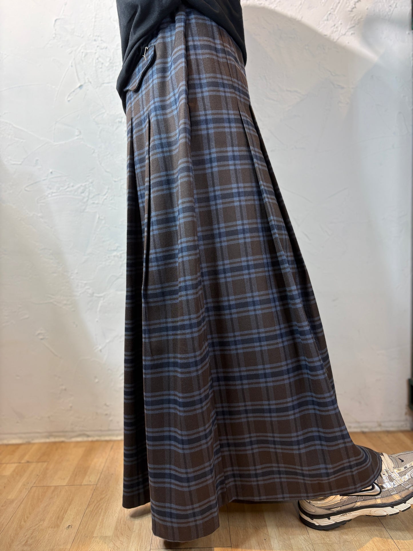 Checkered Wide Pants