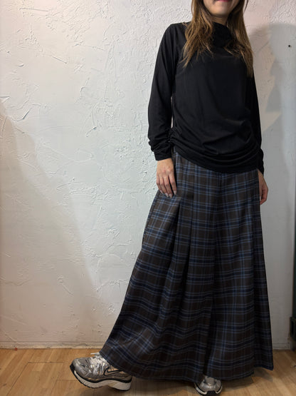 Checkered Wide Pants