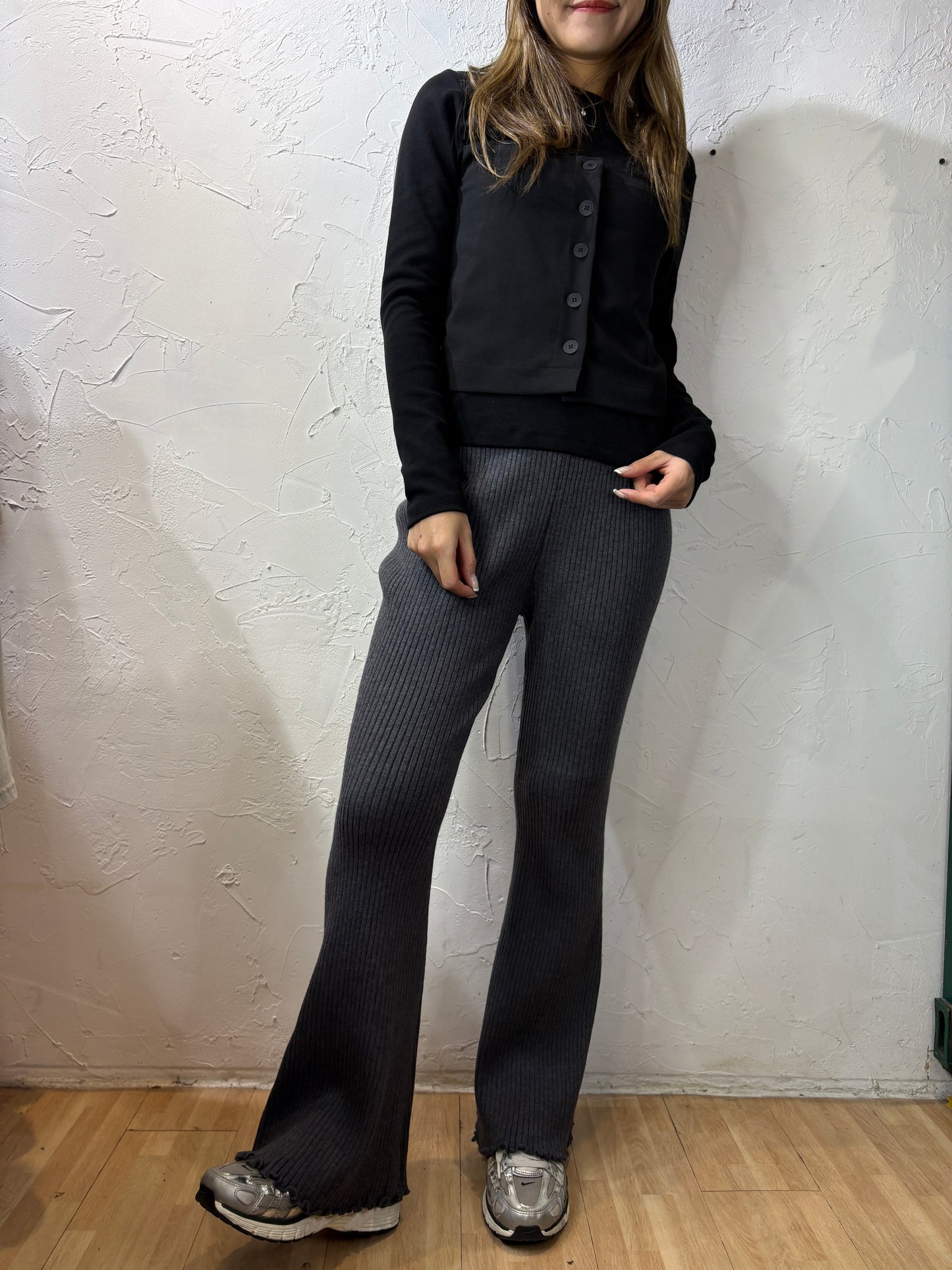 Slim Cut Knit Pants