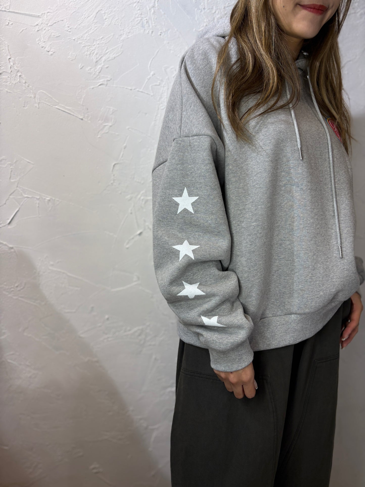 Star Print Hoodie