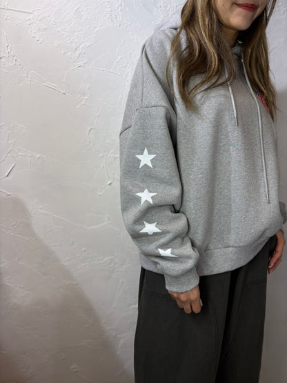 Star Print Hoodie