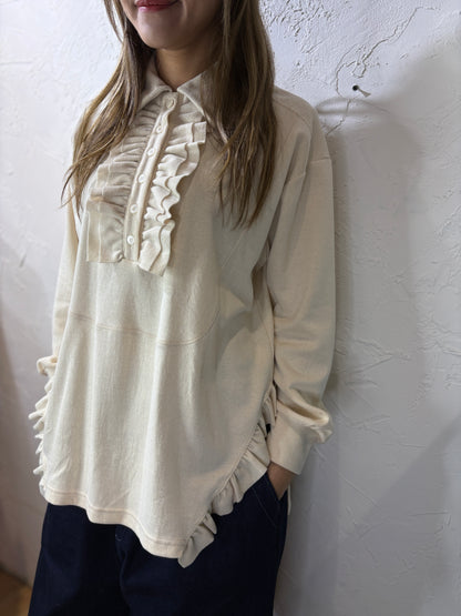 Ruffle Collar Top