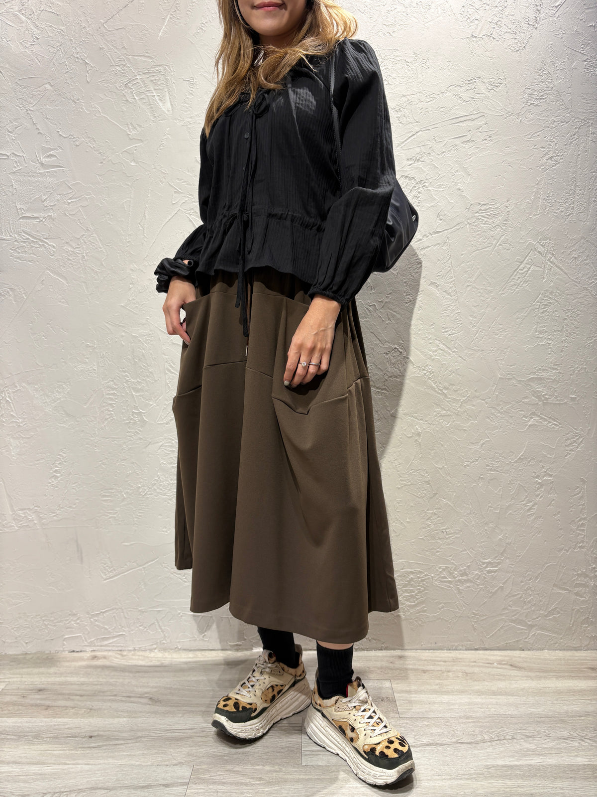 Ribbon Long Sleeves Top