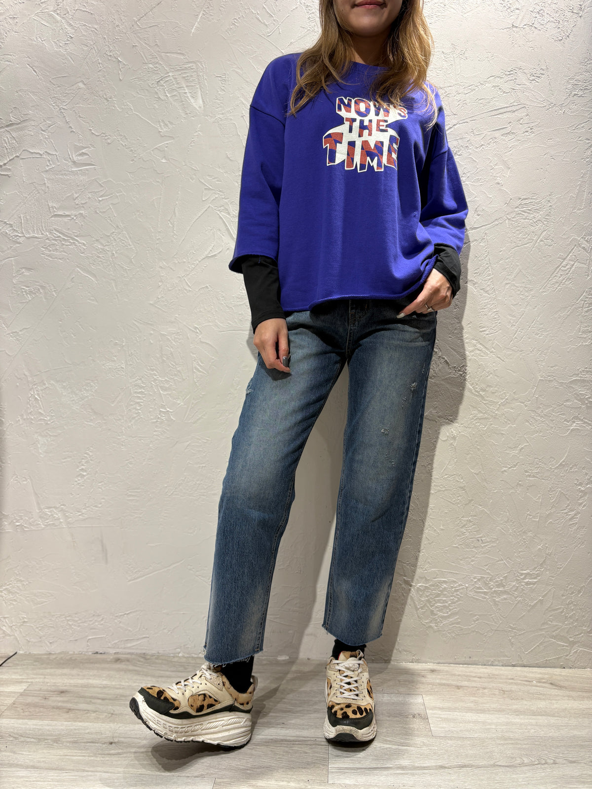 Slim Cut Broken Jeans