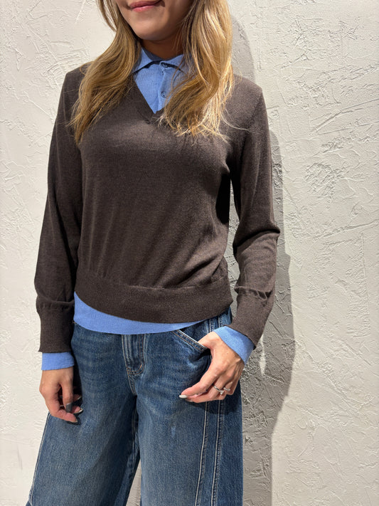 Fake Layer Knit Top