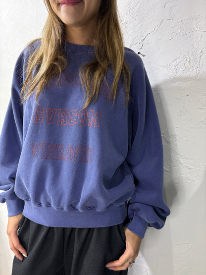 Washed Print Sweater