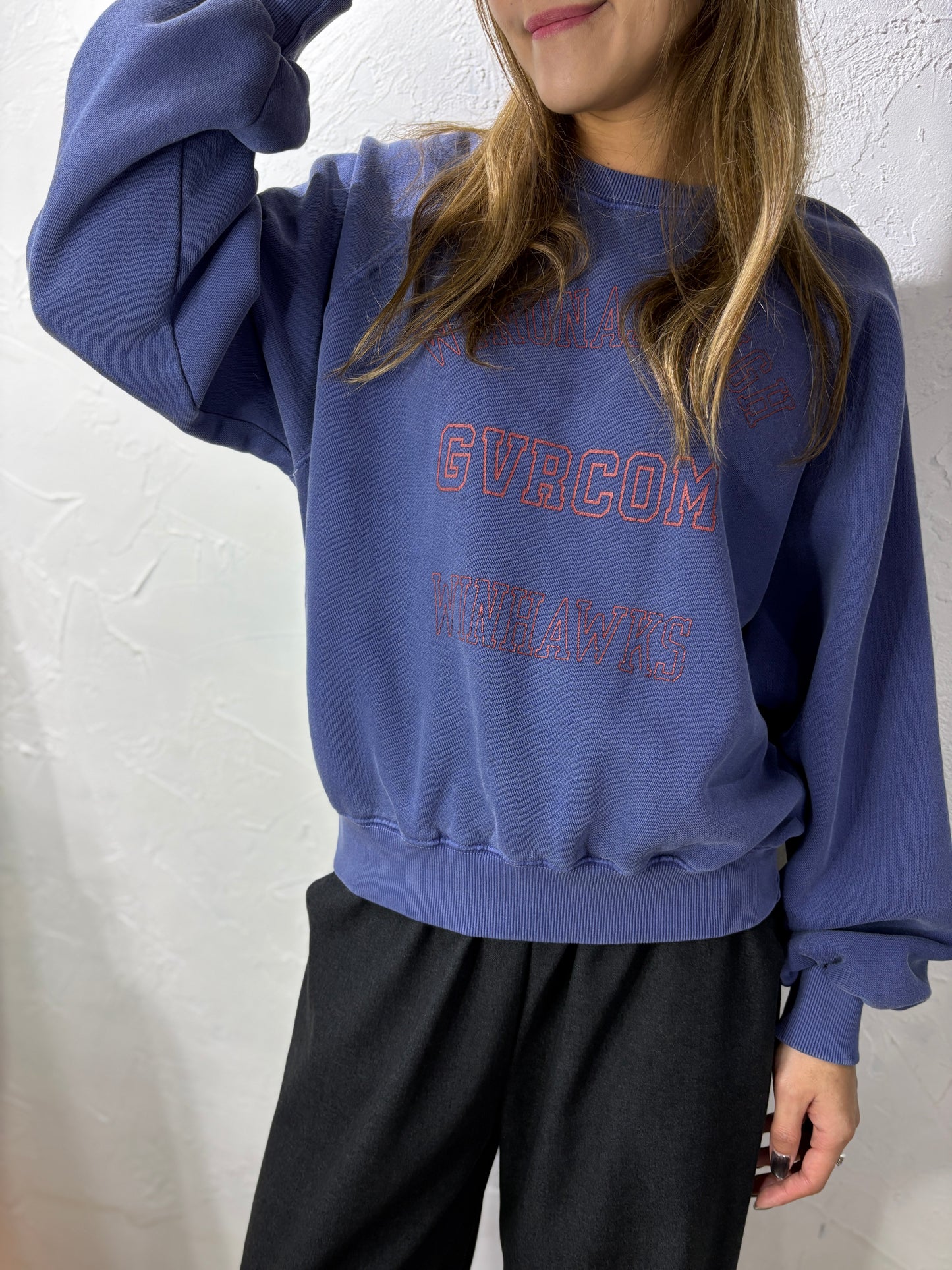 Washed Print Sweater