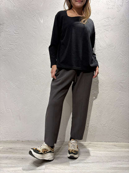 Slant Collar Top