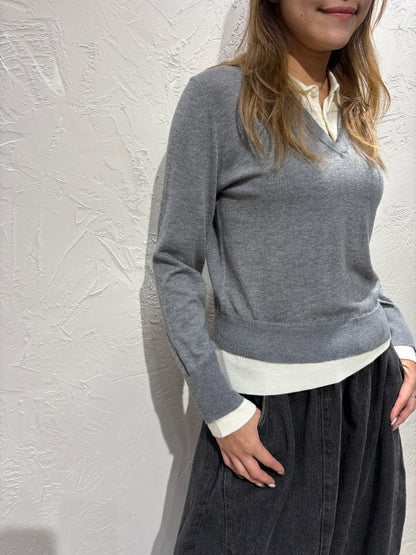 Fake Layer Knit Top