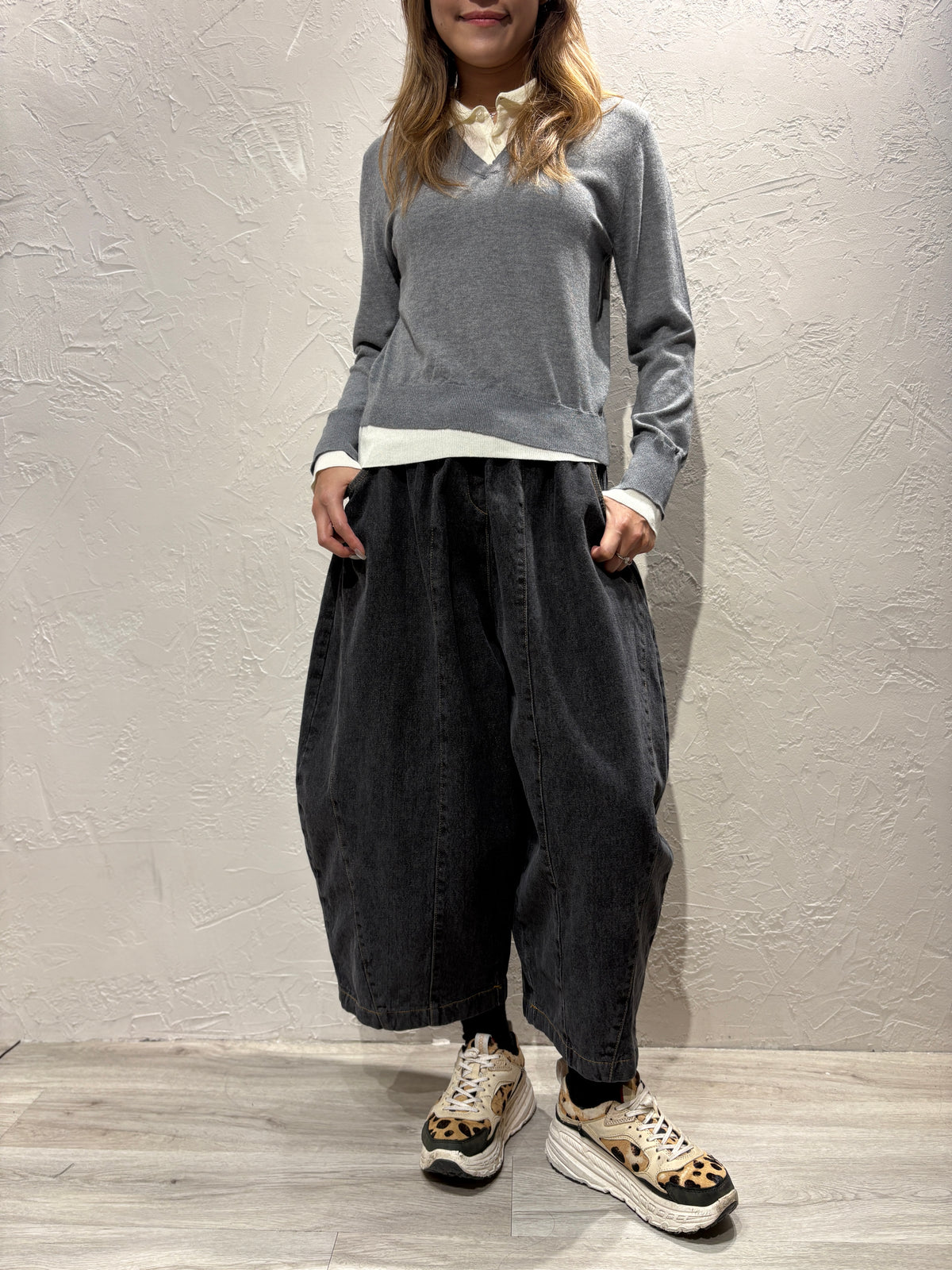 Fake Layer Knit Top
