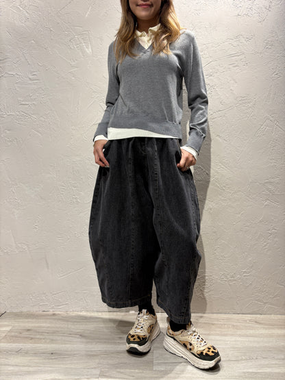 Fake Layer Knit Top