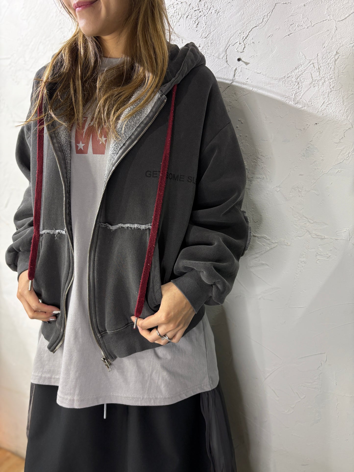 Text Zip-Up Jacket