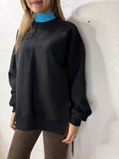 Fake Pleated Collar Sweater