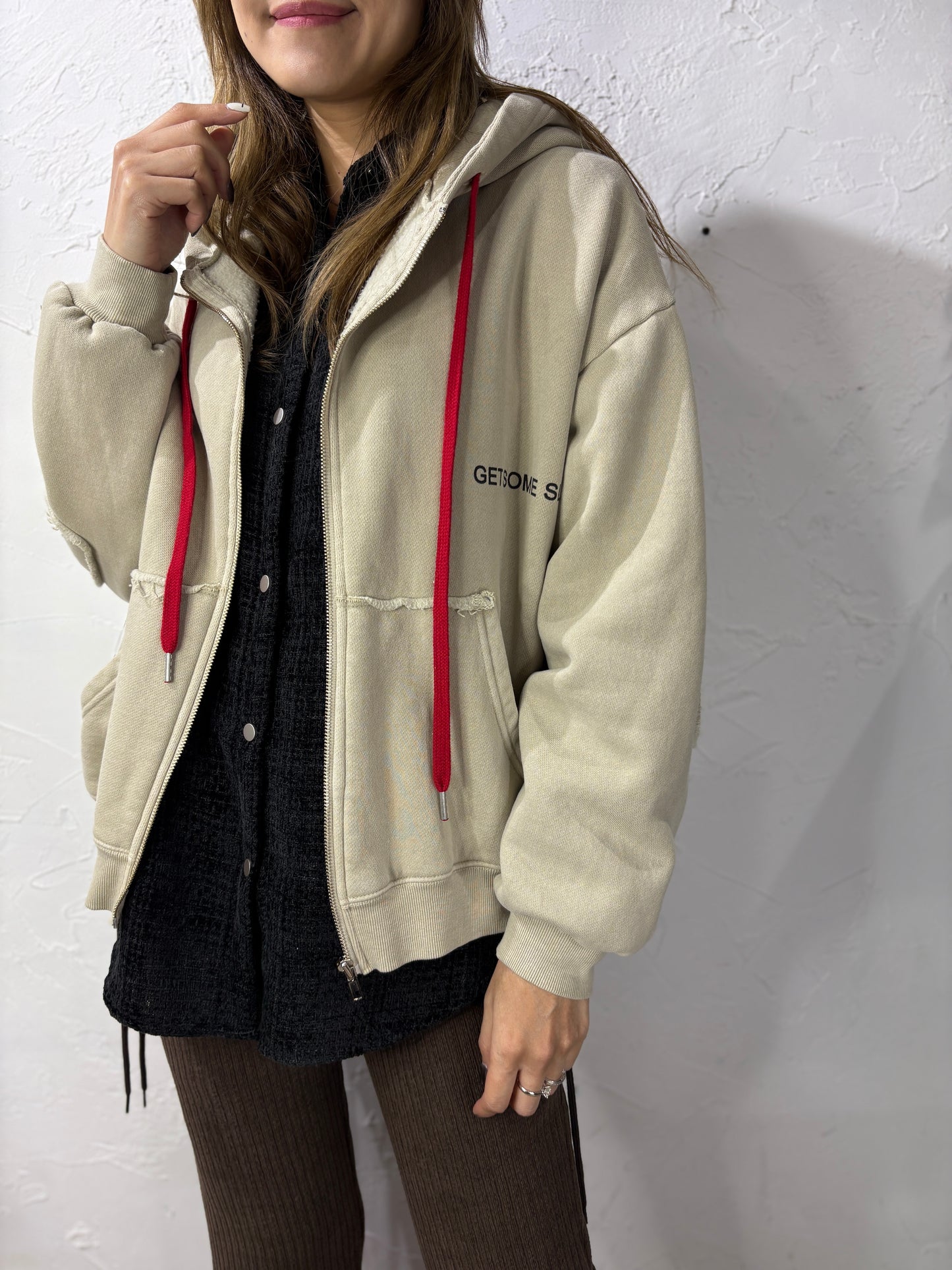 Text Zip-Up Jacket