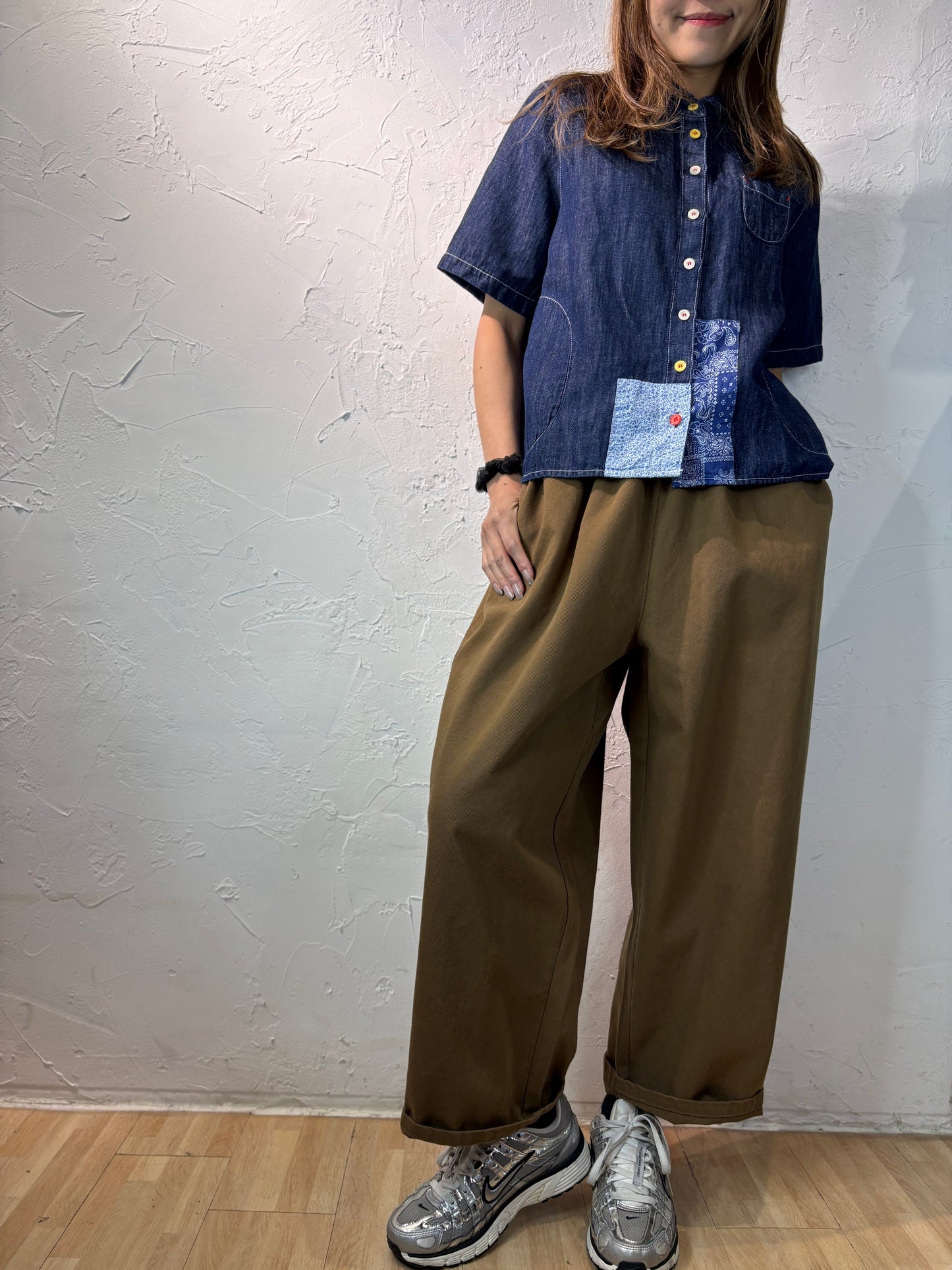 Denim Patchwork Shirt
