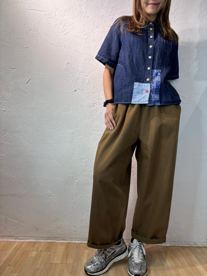 Denim Patchwork Shirt