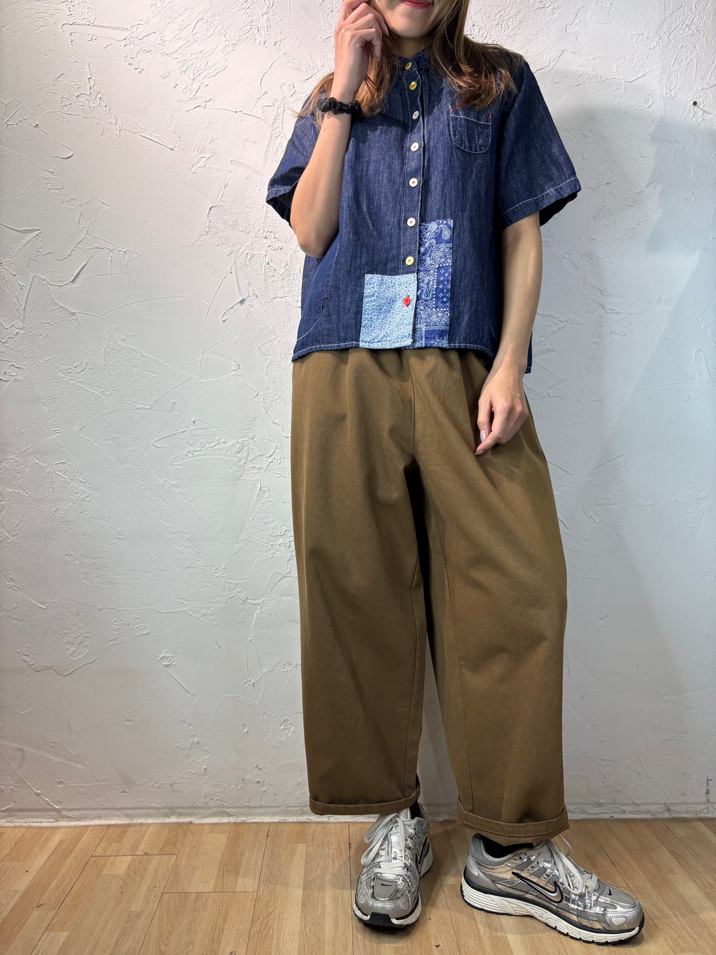 Denim Patchwork Shirt