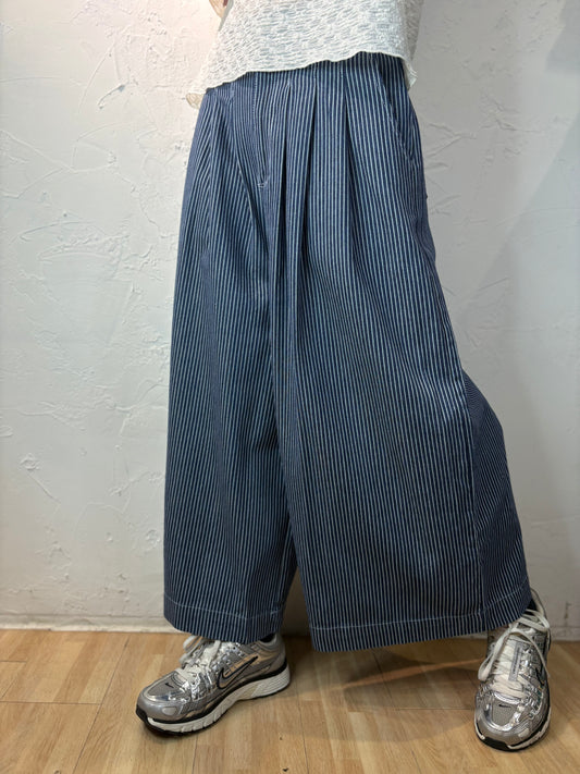 條紋牛仔褲
