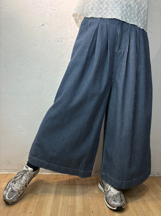 條紋牛仔褲