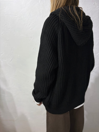 Knit Hoodie Jacket