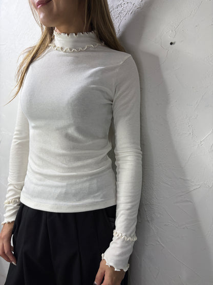 Ruffle Collar Top
