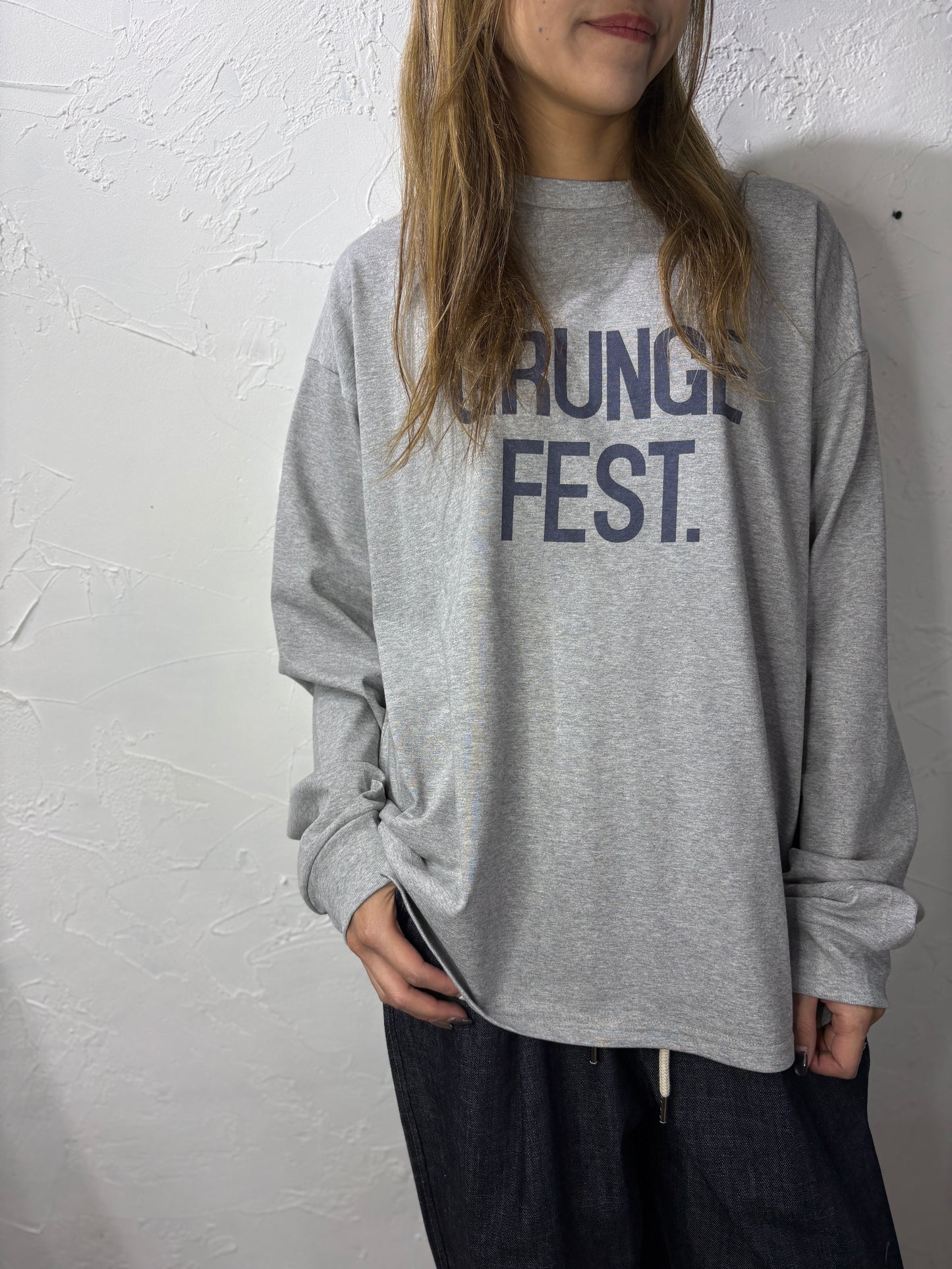 Text Long Sleeves Top