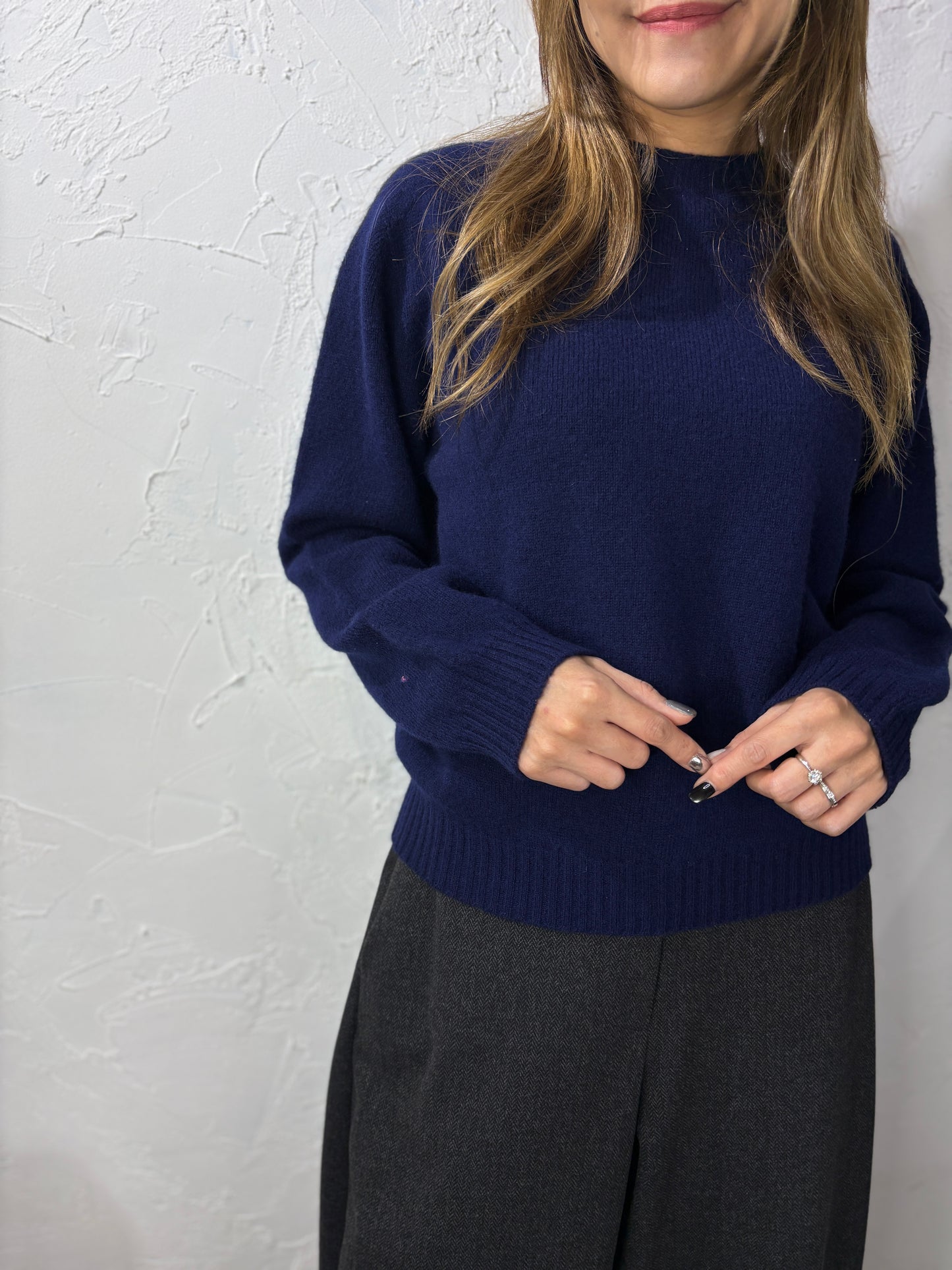 Plain Color Knit Top