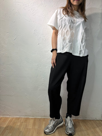 圖案拼布上衣