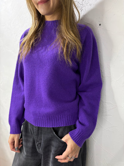 Plain Color Knit Top