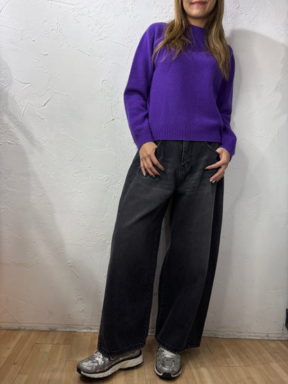 Plain Color Knit Top