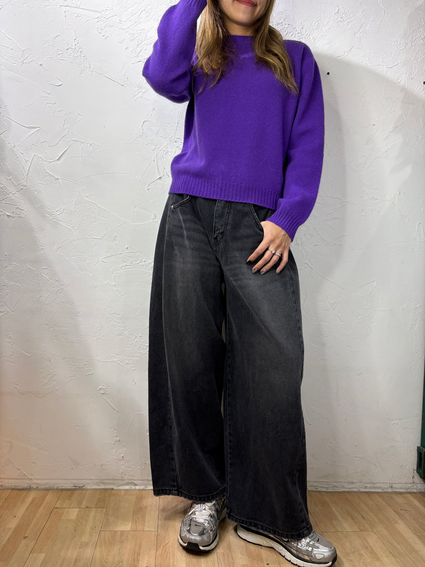 Plain Color Knit Top