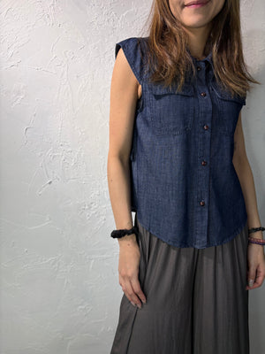 Denim Shirt Vest
